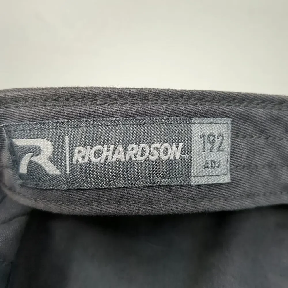 Richardson Army Cap Gray One Size ELEVATION486 Strapback Cotton Adjustable Hat